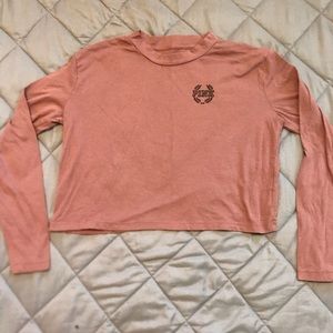 Burgundy t-shirt from Victoria Secrets/pink.